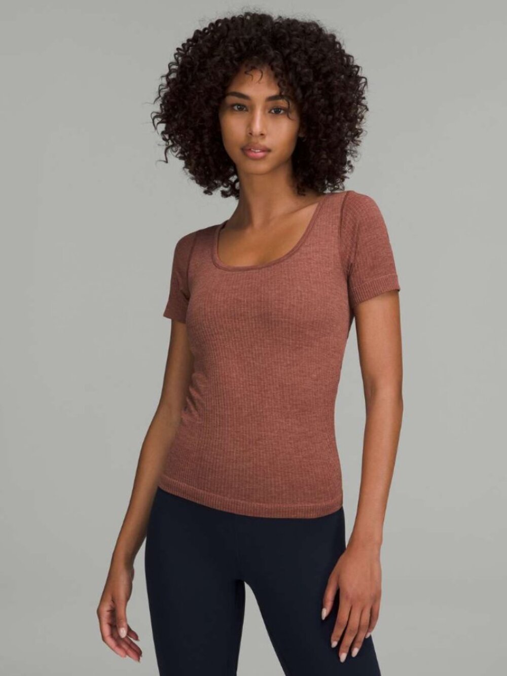 Lululemon Ebb to Street Short Sleeve Shirt Ancient Copper Size 12